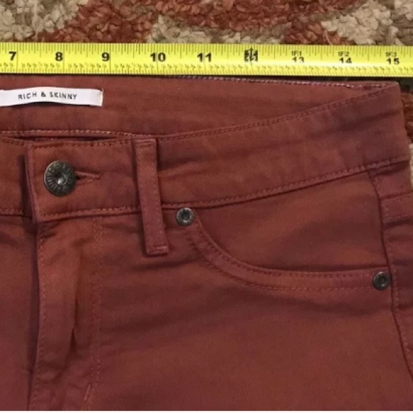 Rich and Skinny red orange skinny pants 27 x 29 - Picture 4 of 8